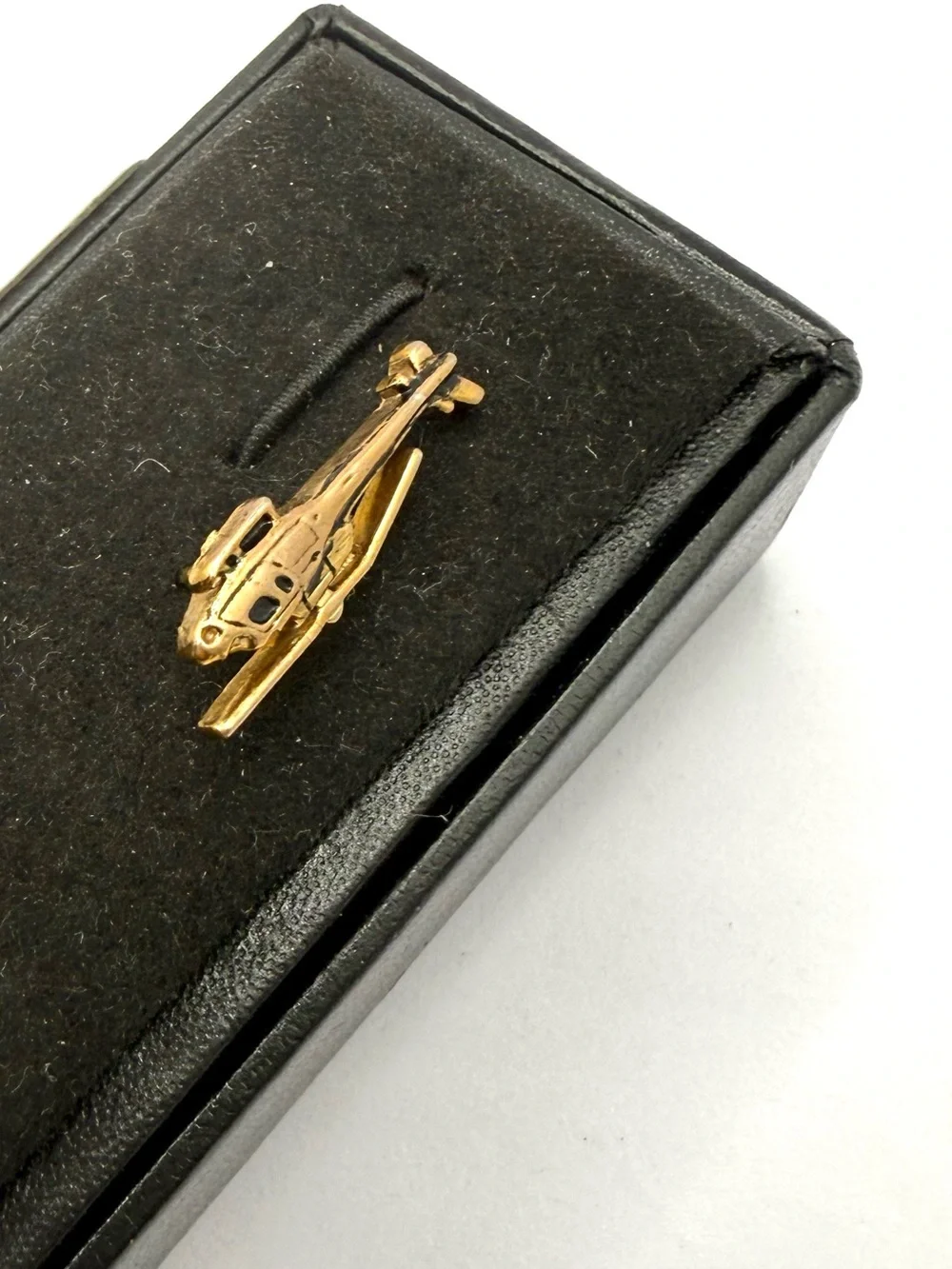Gold Helicopter Tie Tack- Men's Accessory